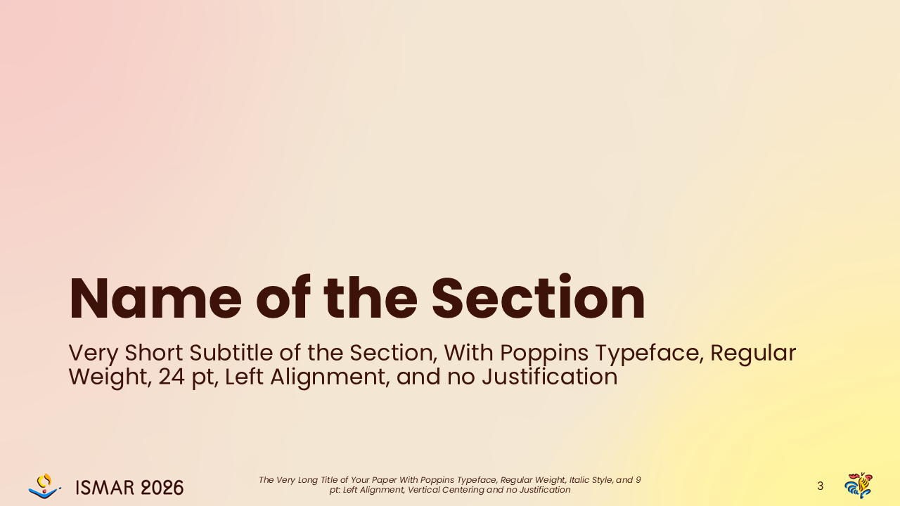 Section slide