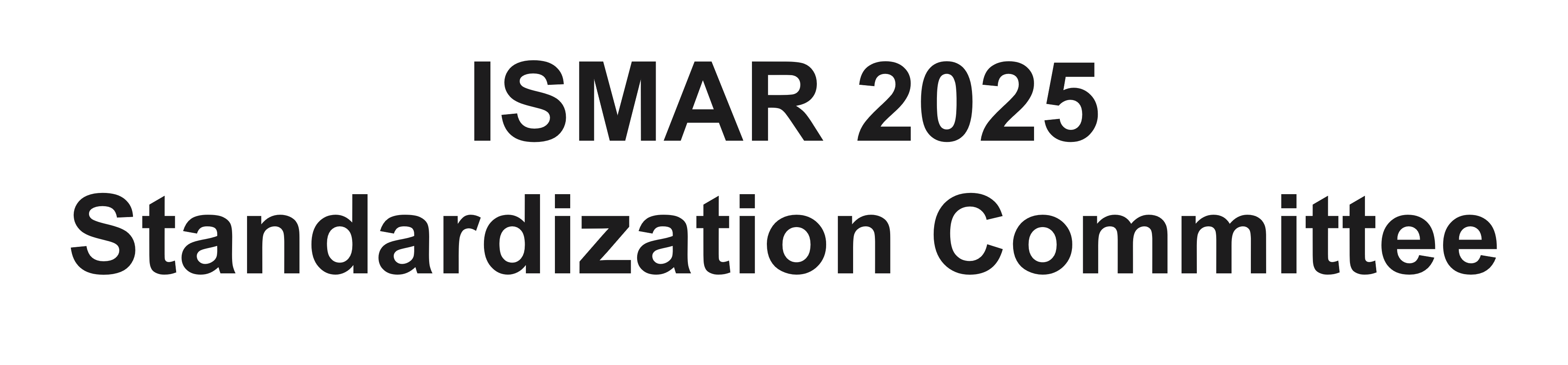 ISMAR 2025 Standardization Committee Logo