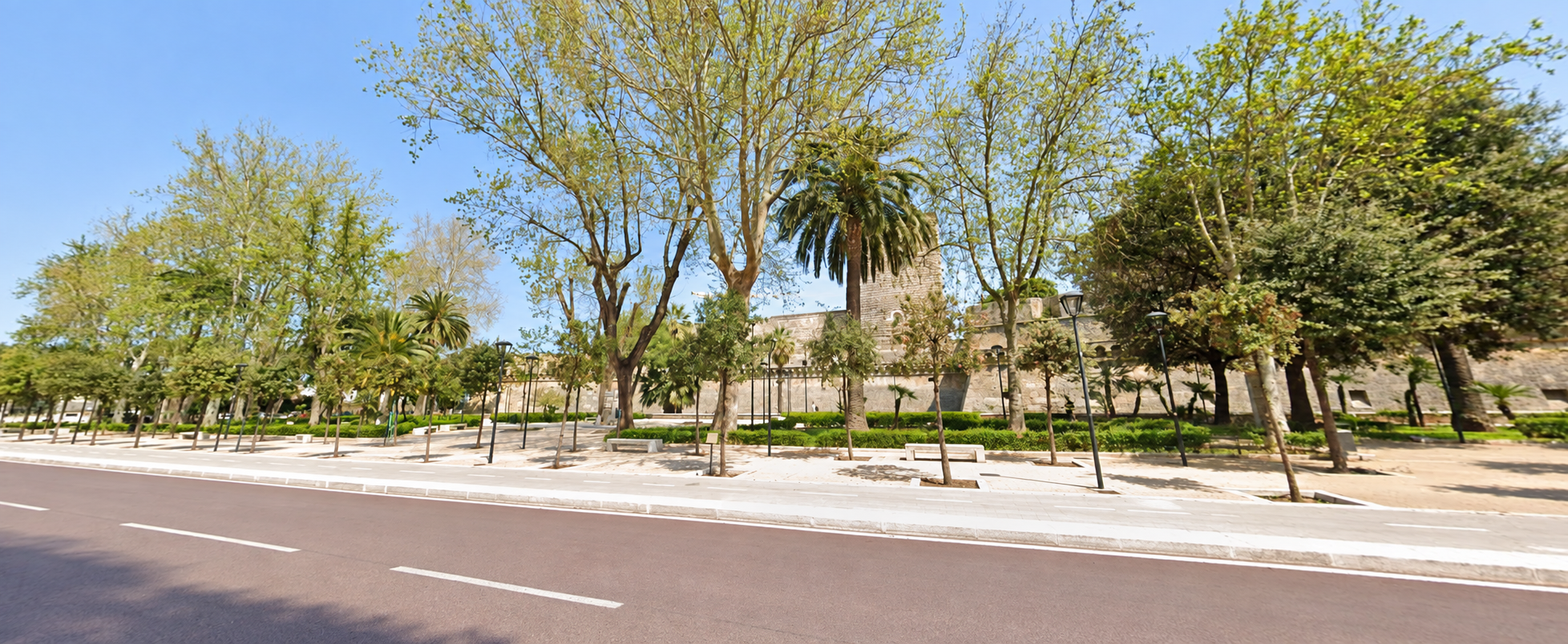 Meeting point in Giardini d'Aragona for the Bari Vecchia Old Town Tour