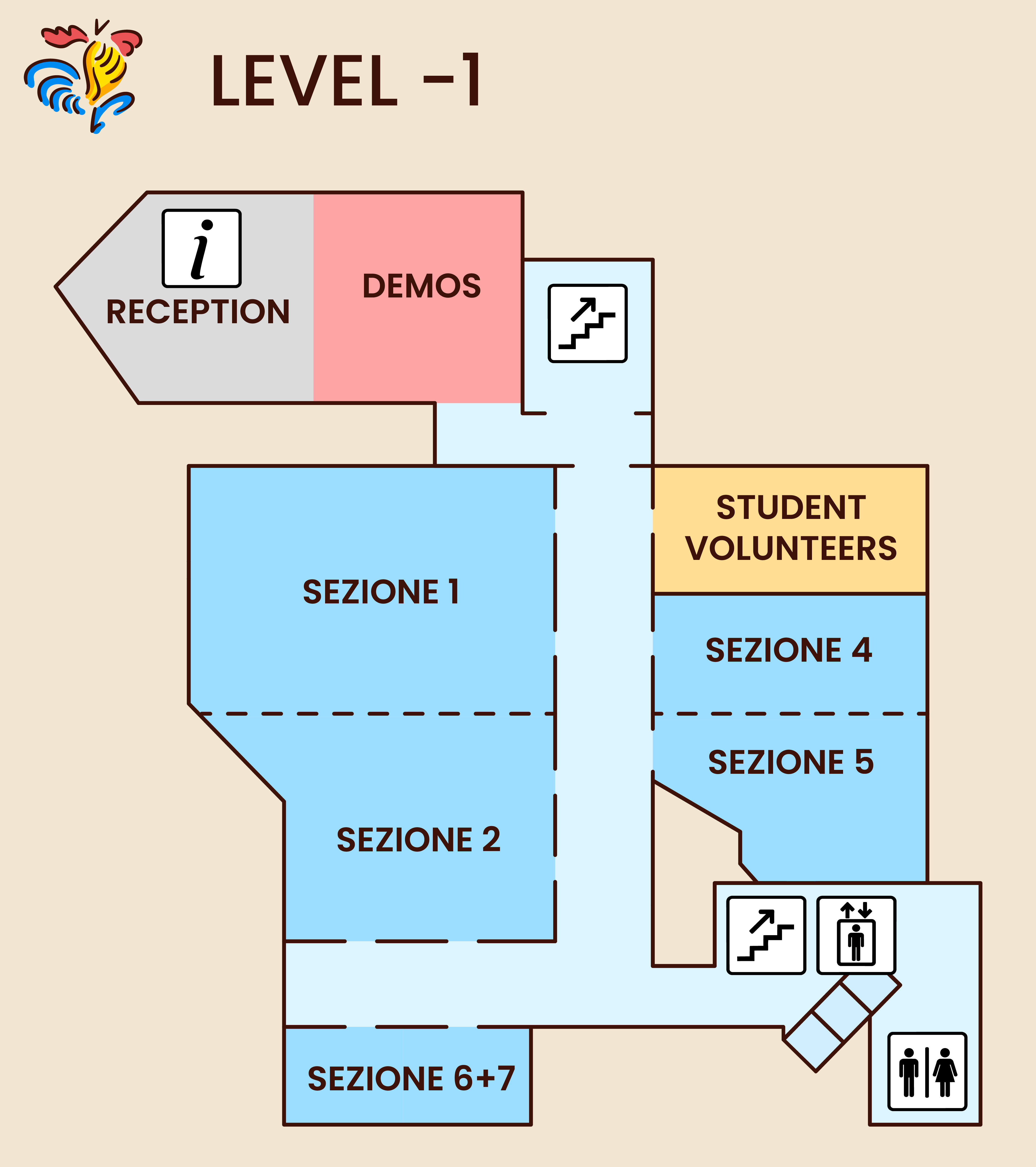 Level -1 venue map