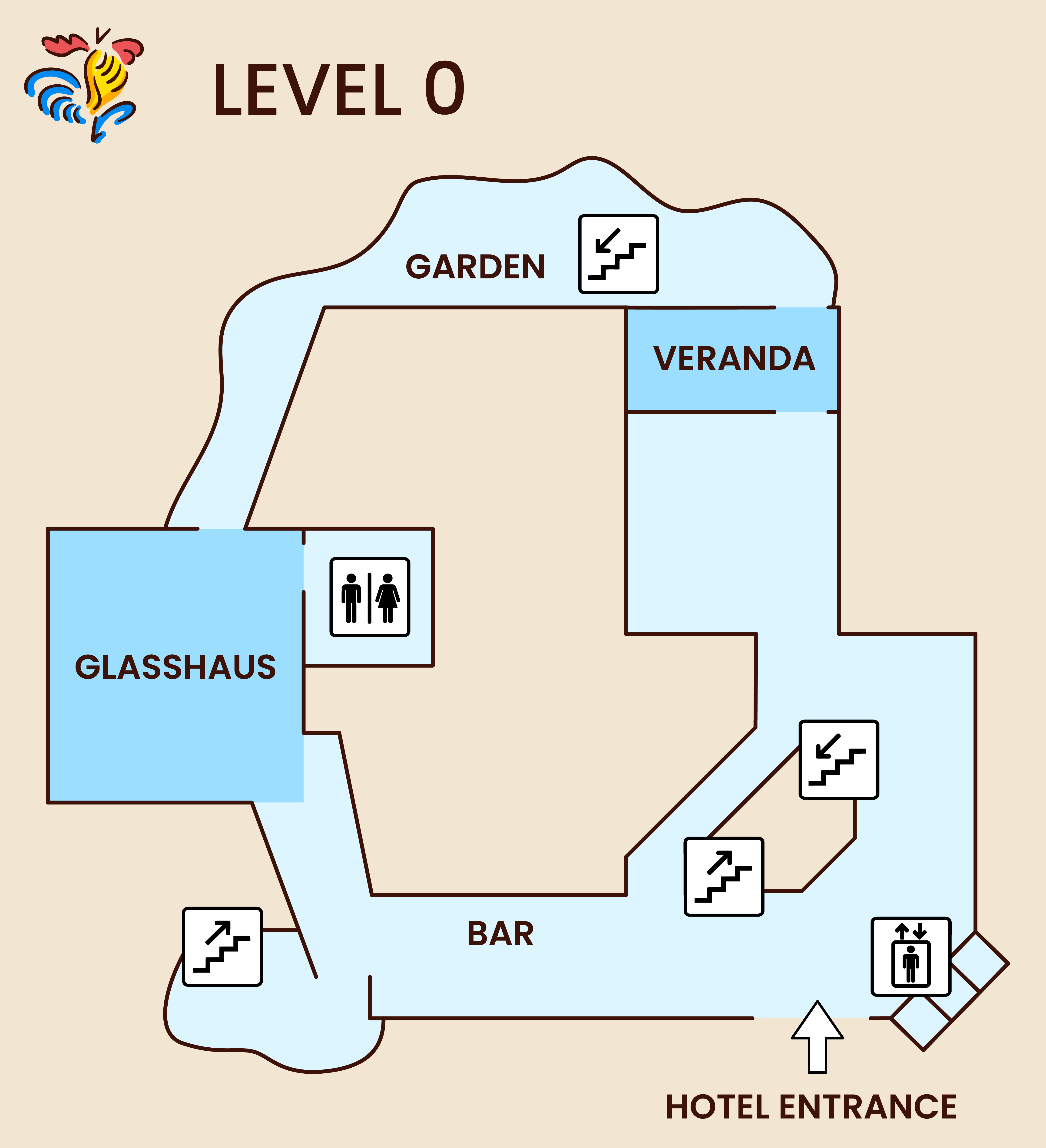 Level 0 venue map