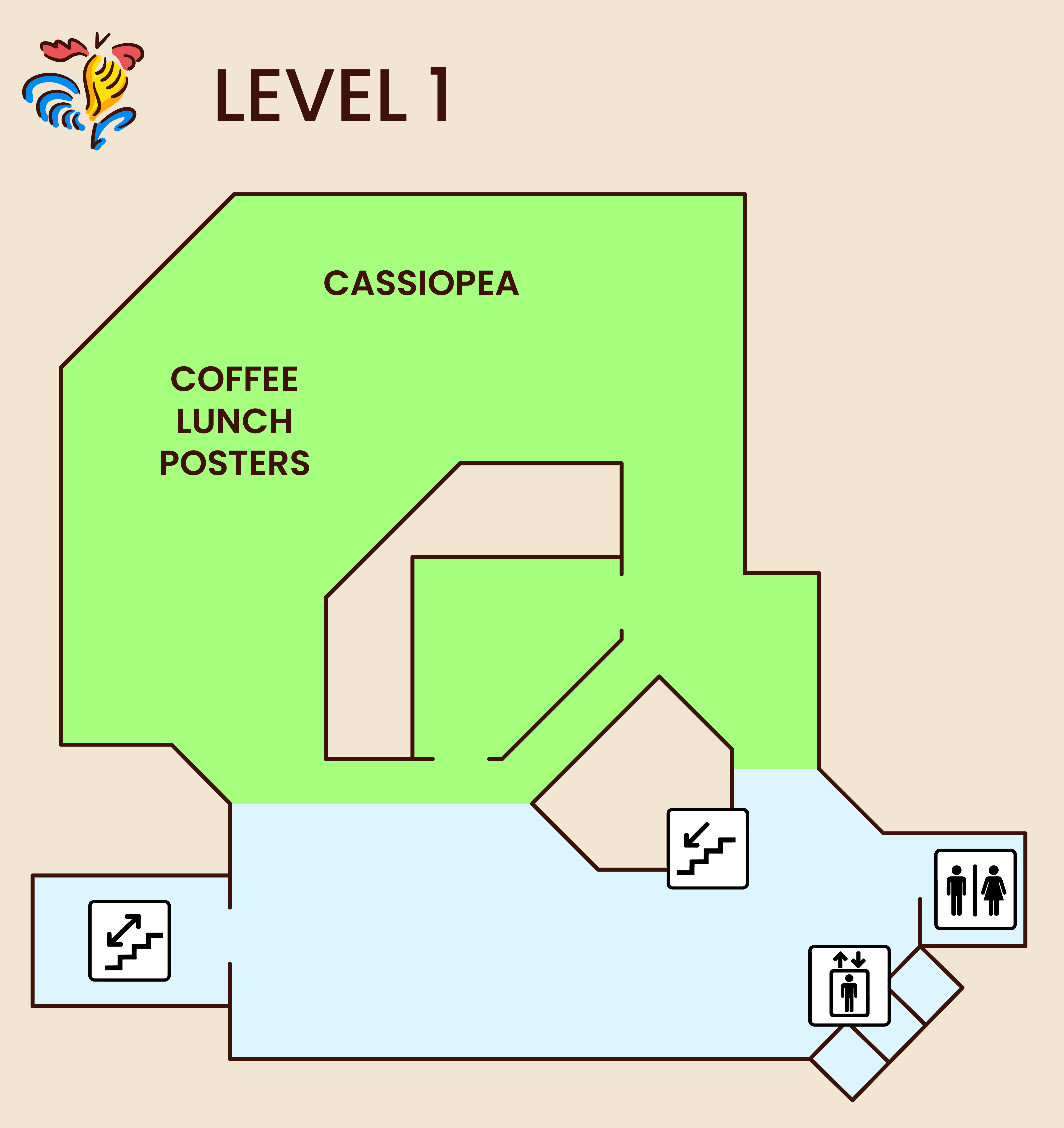 Level 1 venue map