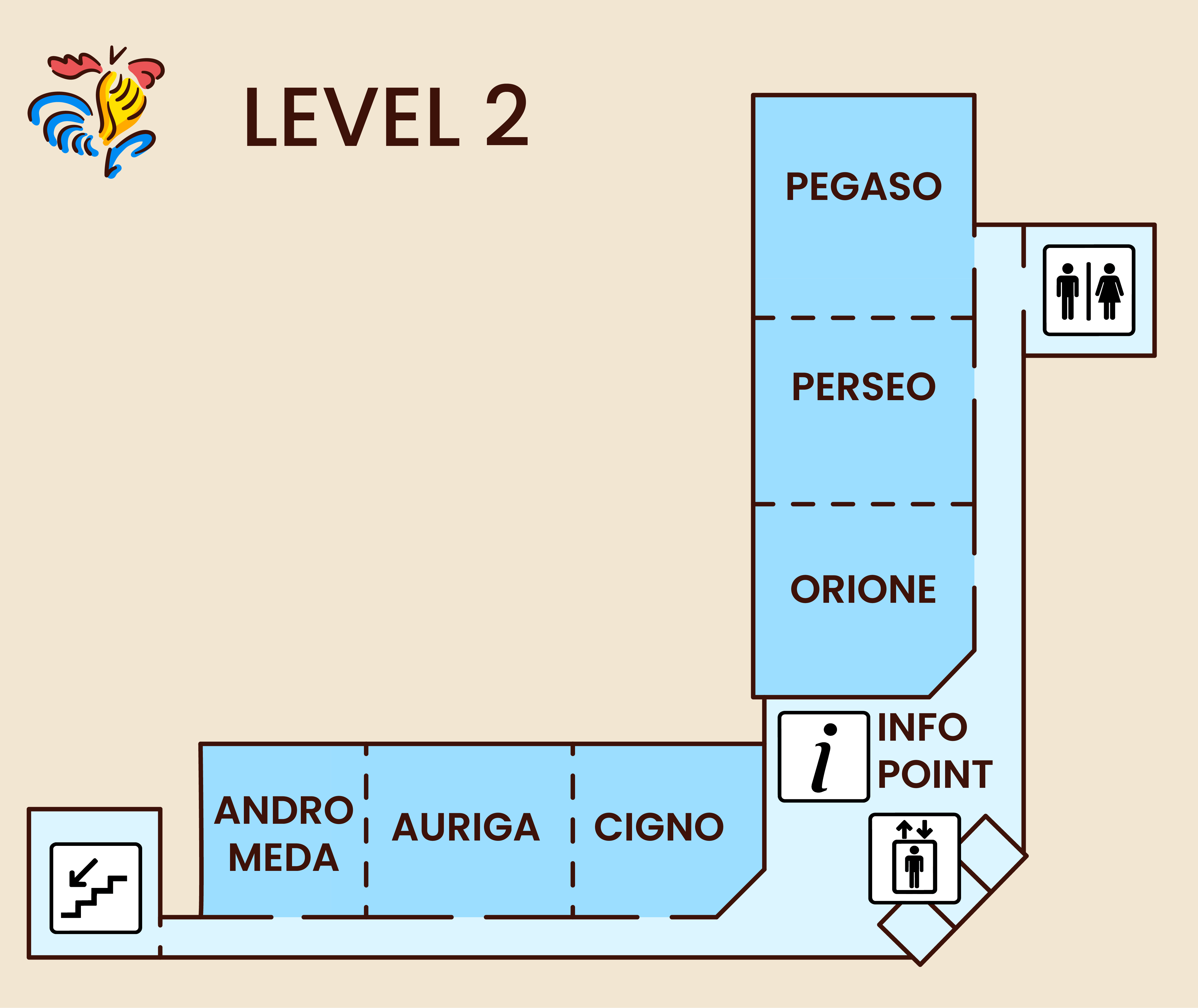 Level 2 venue map